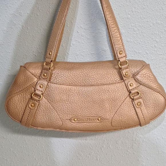 Cole Haan Handbags - NWOT Cole Haan Cream Shoulder Bag with Leather Material and Slouchy Shape